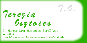 terezia osztoics business card